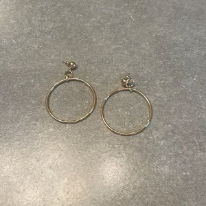 Ann Taylor Drop Dangle Circle Earrings
